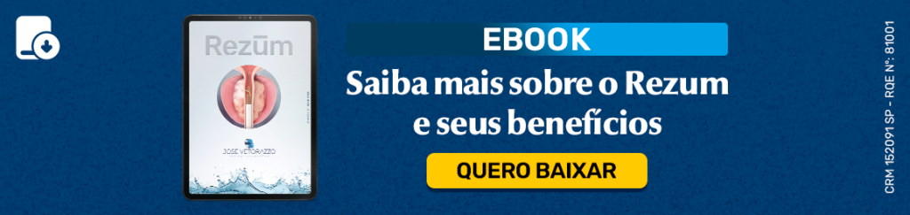 Arte de ebook sobre o procedimento Rezum