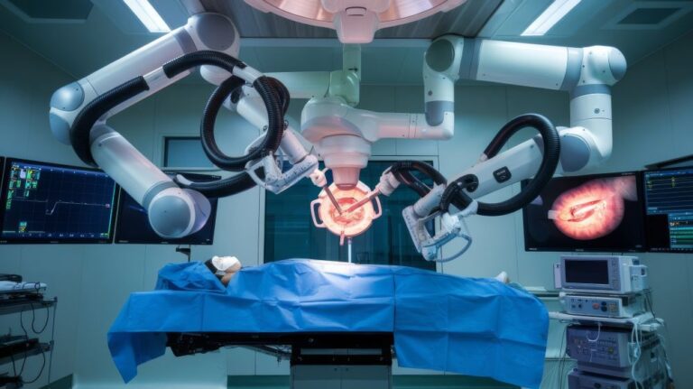 Paciente passando pelo tratamento do câncer de próstata com a tecnologia de cirurgia robótica Da Vinci